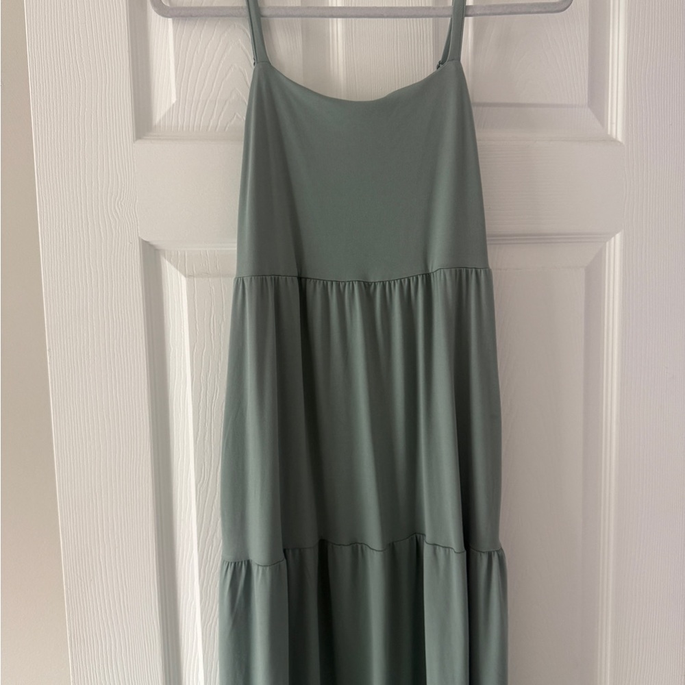 Sage Green Sleeveless Dress
